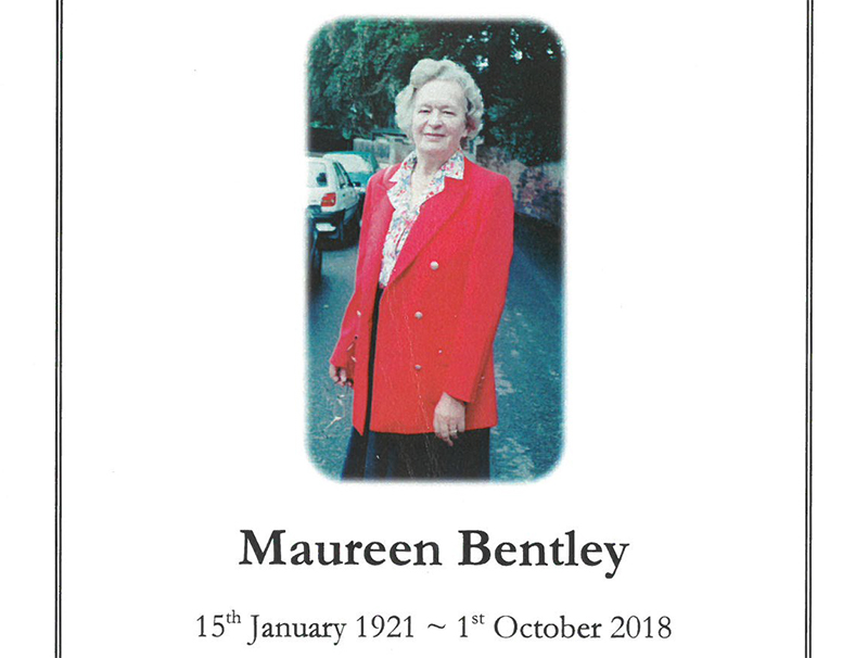 Maureen Bentley funeral photo